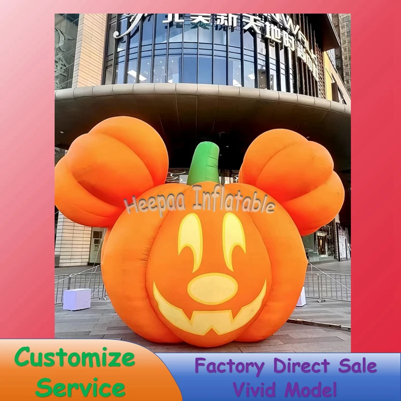 

Хэллоуин Микки Маус Тыква Надувной Мультфильм Настроить Большой Открытый Реклама Надувная Модель Для Декора Вечеринки