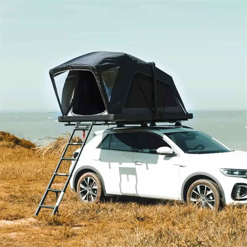 4x4 Hard Shell Roof Top Tent 10cm Thick Air Mattress Lightweight Offroad Overland Camping Car Tent for SUV 4WD Vehicles