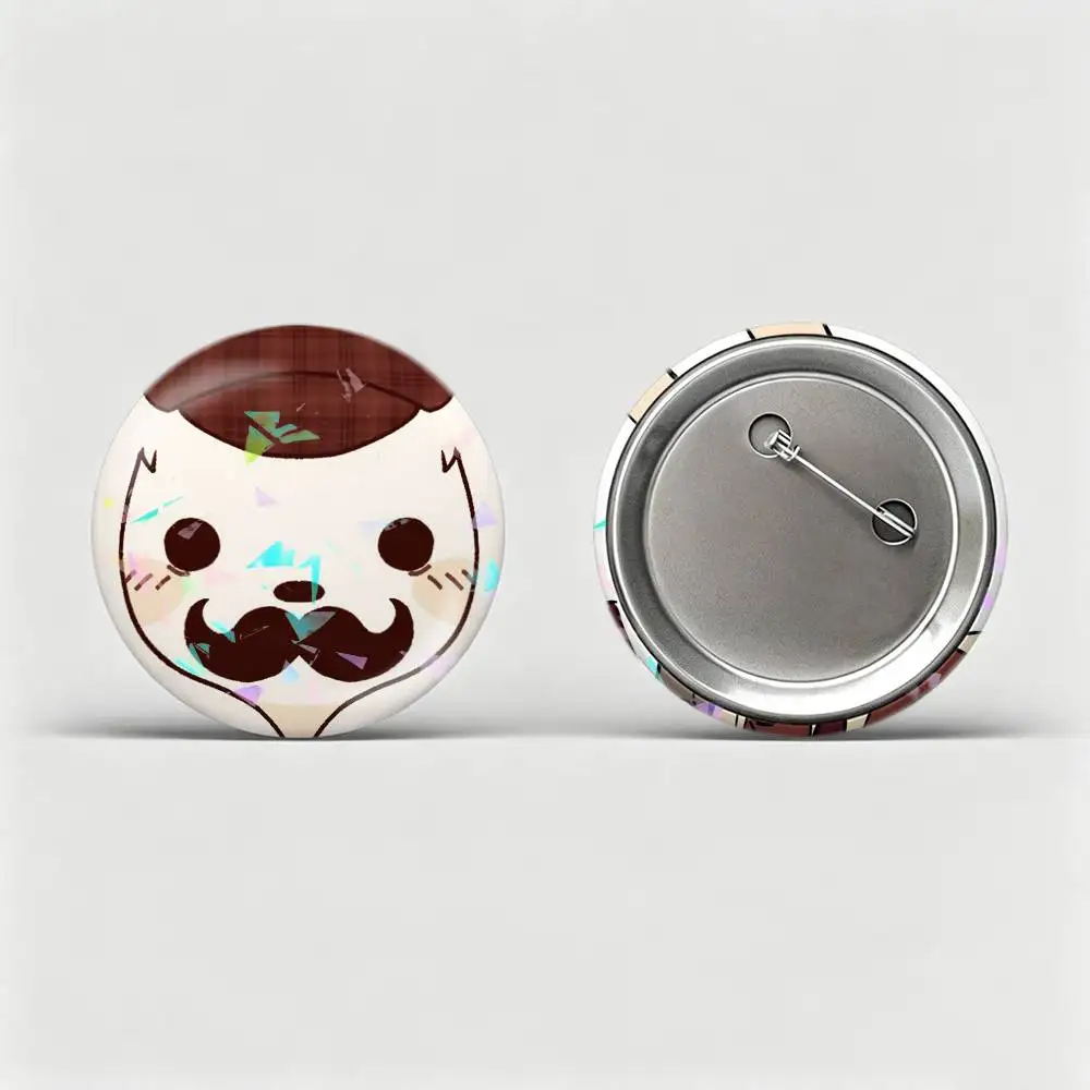 Animal GAME Hospital B-Barney  Custom Tinplate Round Button Badge Pins Brooches