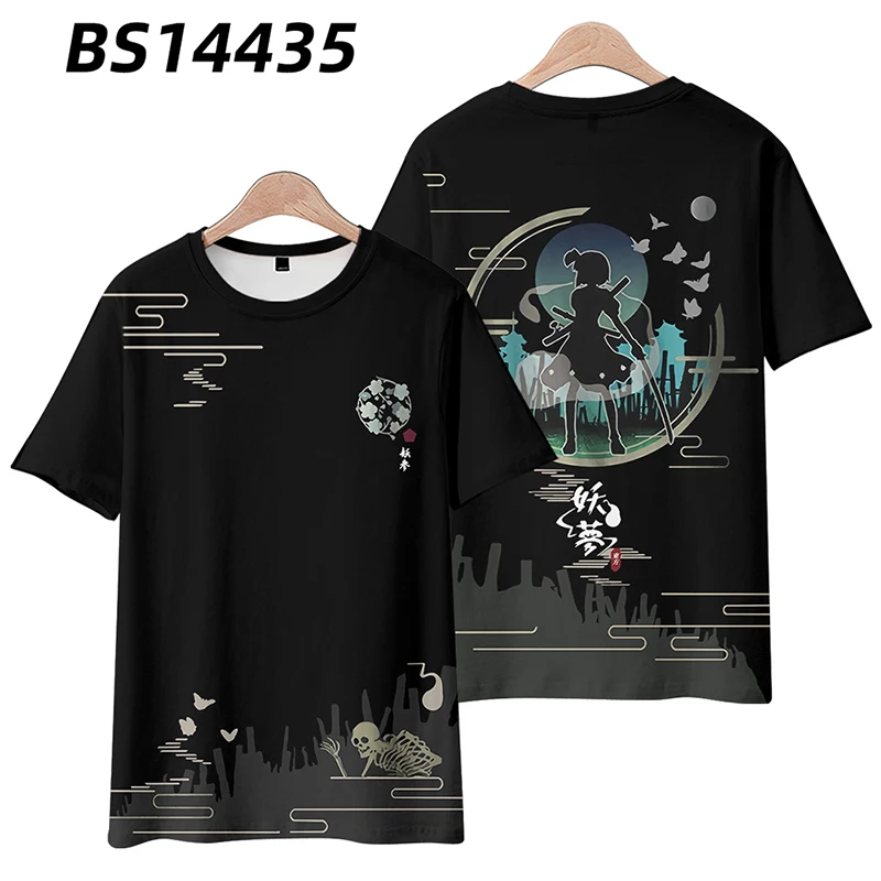 Anime TouHou Project Youmu Konpaku 3D Print T Shirt Women Men Summer Short Sleeve Funny Tshirt Graphic Tees Streetwear Cosplay