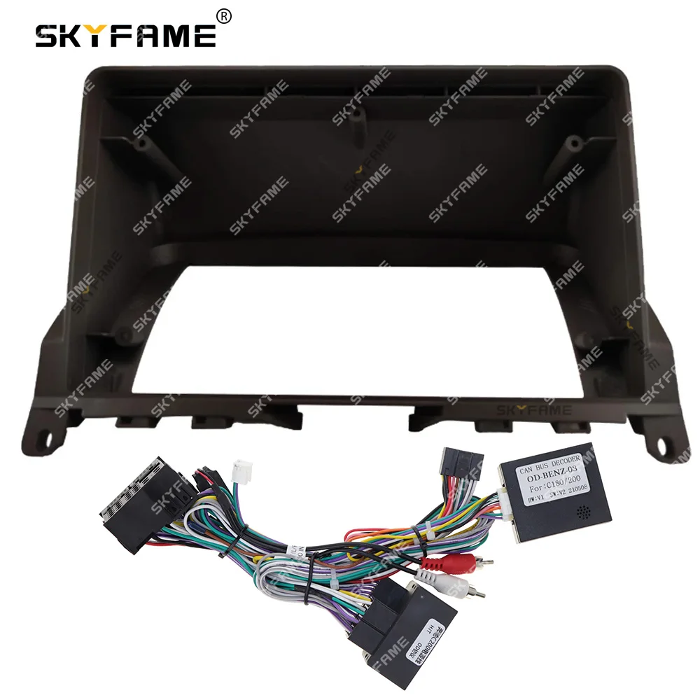 

SKYFAME Car Frame Fascia Adapter Canbus Box For Decoder Benz C Class C180 C200 W204 S204 Android Radio Dash Fitting Panel Kit