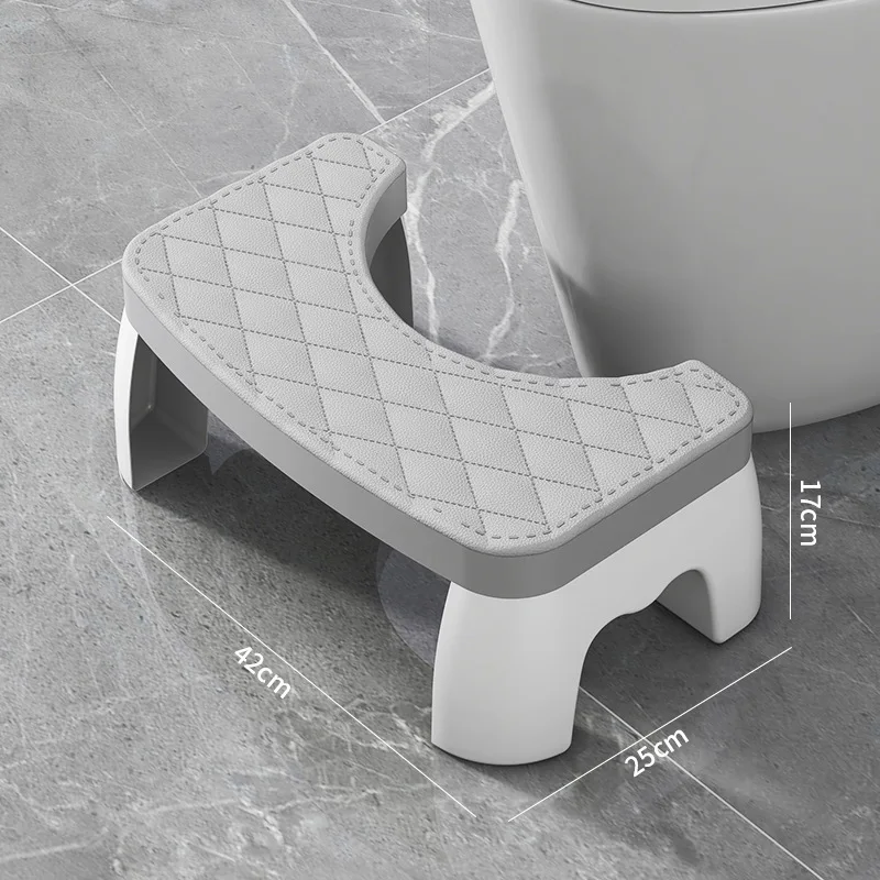 Toilet Stool Thickened Home Bathroom Non-slip Stool Toilet Stool For Children Elders And Pregnant Woman Toilet Plastic Footrests