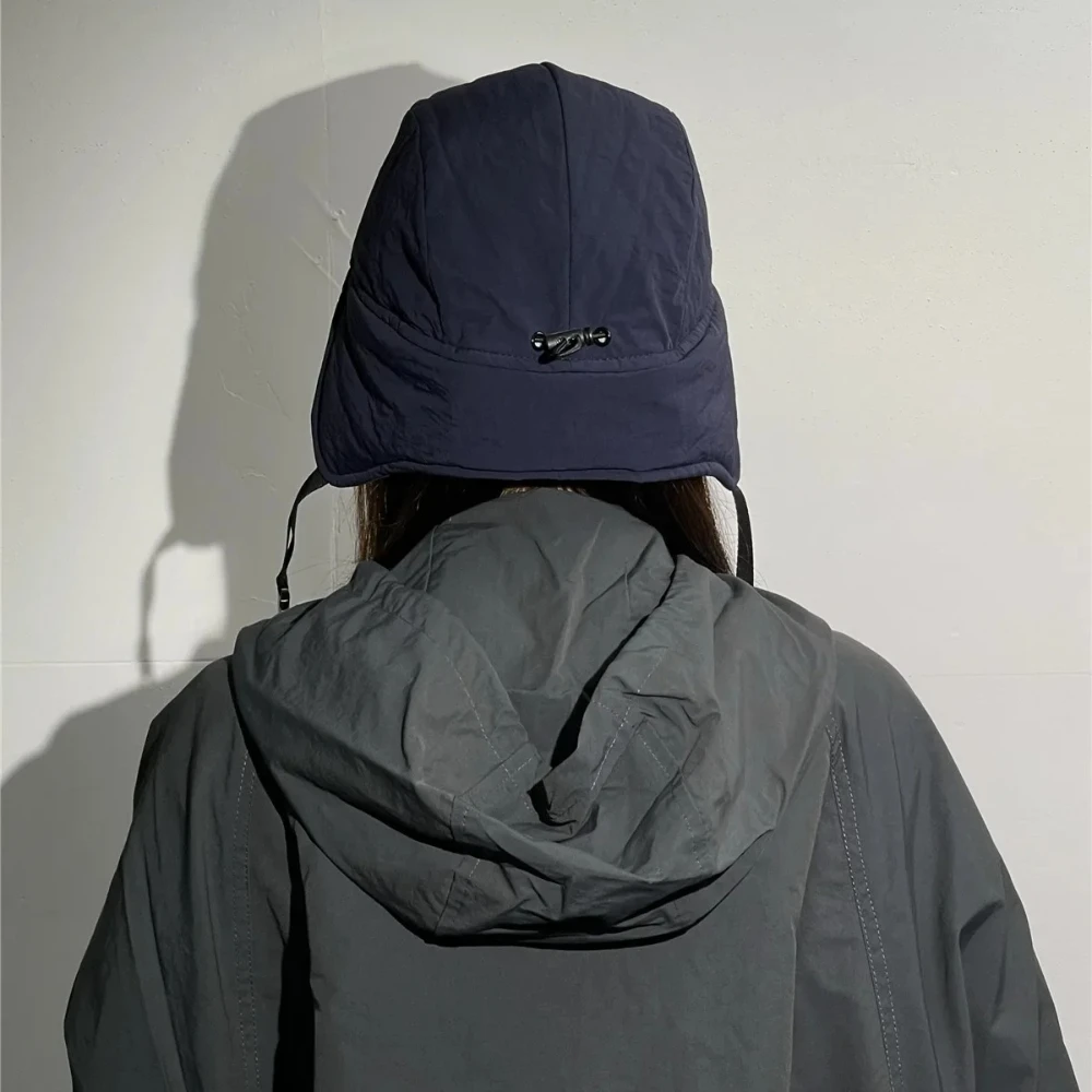 Russische Winter-Uschanka-Mütze für Männer und Frauen, wasserdichte Ohrenklappen-Trapper-Pilotenmütze, Bombermütze aus verdicktem Fell