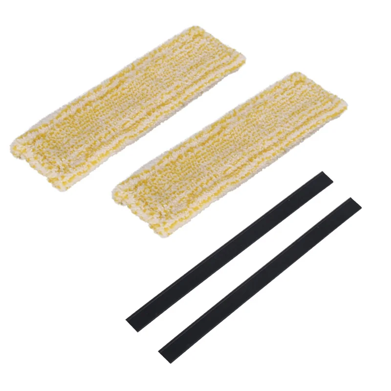 YCOC-For Karcher WV2 WV5 مكنسة كهربائية للنافذة ممسحة قطع غيار قماش خرق نظيفة شريط مطاطي مسح مُنظف نوافذ