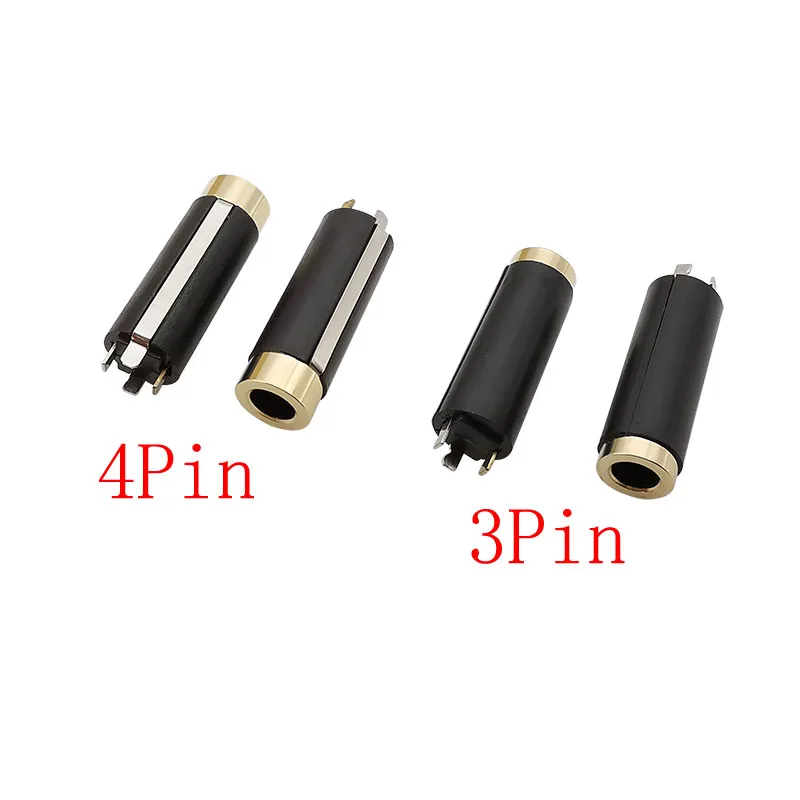 10 Stuks Jack 3/4 Pin 3.5Mm Stereo Audio Vrouwelijke Socket Connector Soldeer Type Audio Koptelefoon Aux 3/4 Paal 3.5Mm Jack Connectoren