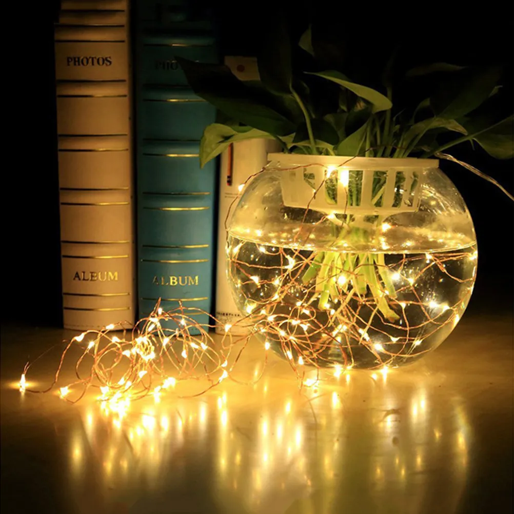 

30 светодиодных гирлянд на медной проволоке, 3 метра, гибкие, для внутреннего и наружного использования, для Рождества, вечеринок, свадеб