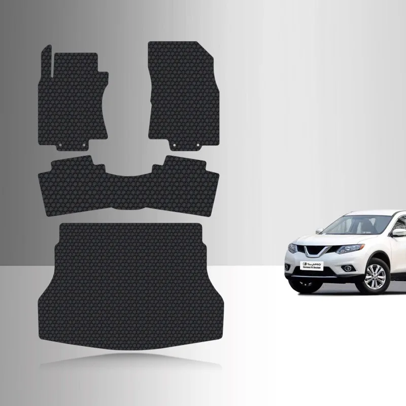 

Full Set Floor Mats Black For Nissan Rogue All Weather 2014 2015 2016 2017 2018 2019 2020 United States