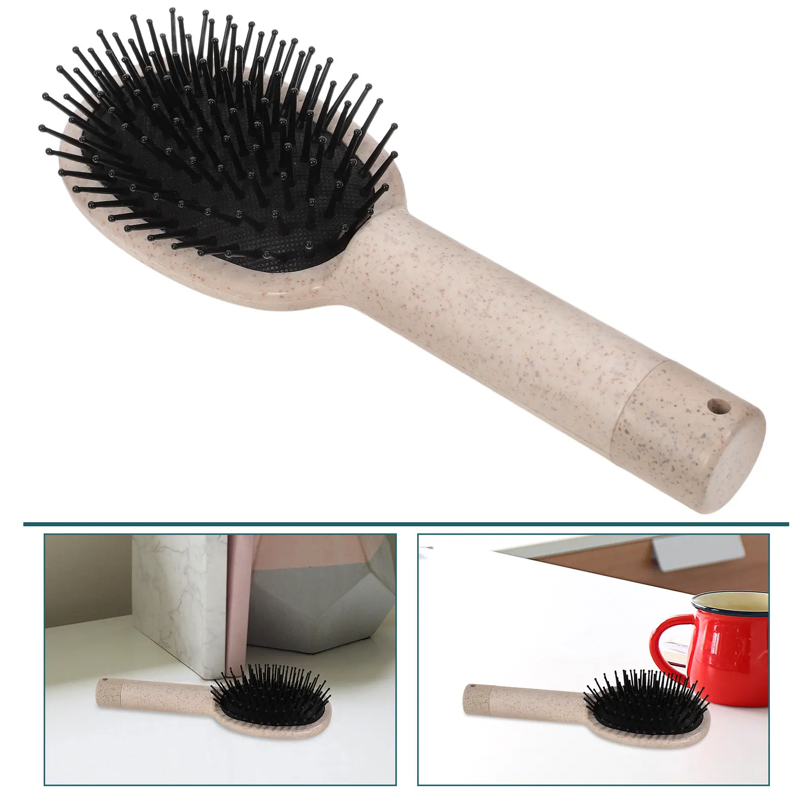 

Расческа для волос с потайным отделением, бежевая, для хранения украшений и денег, дорожный сейф, незаметная защита ценных вещей