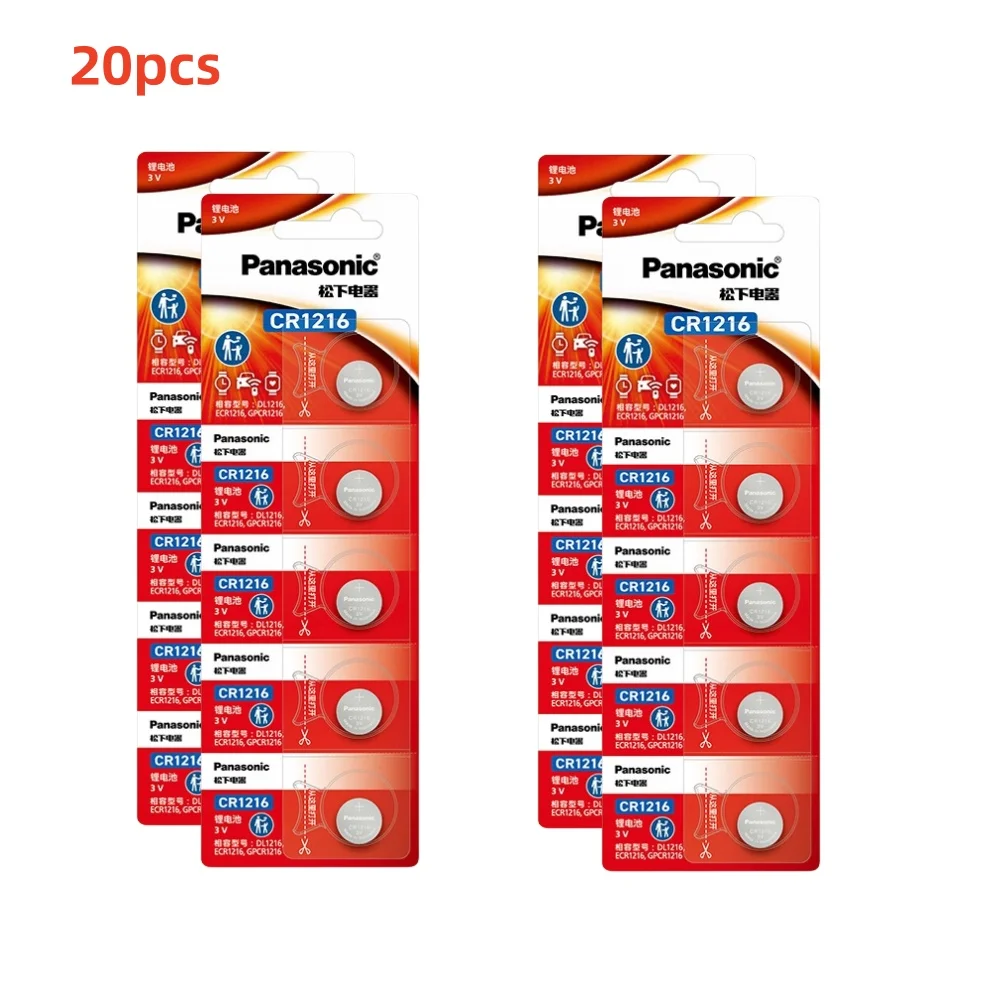 

2-50PCS Panasonic CR1216 Button Battery Electronic Watch Car Remote Control Key Pedometer Brake Light Universal Lithium Battery