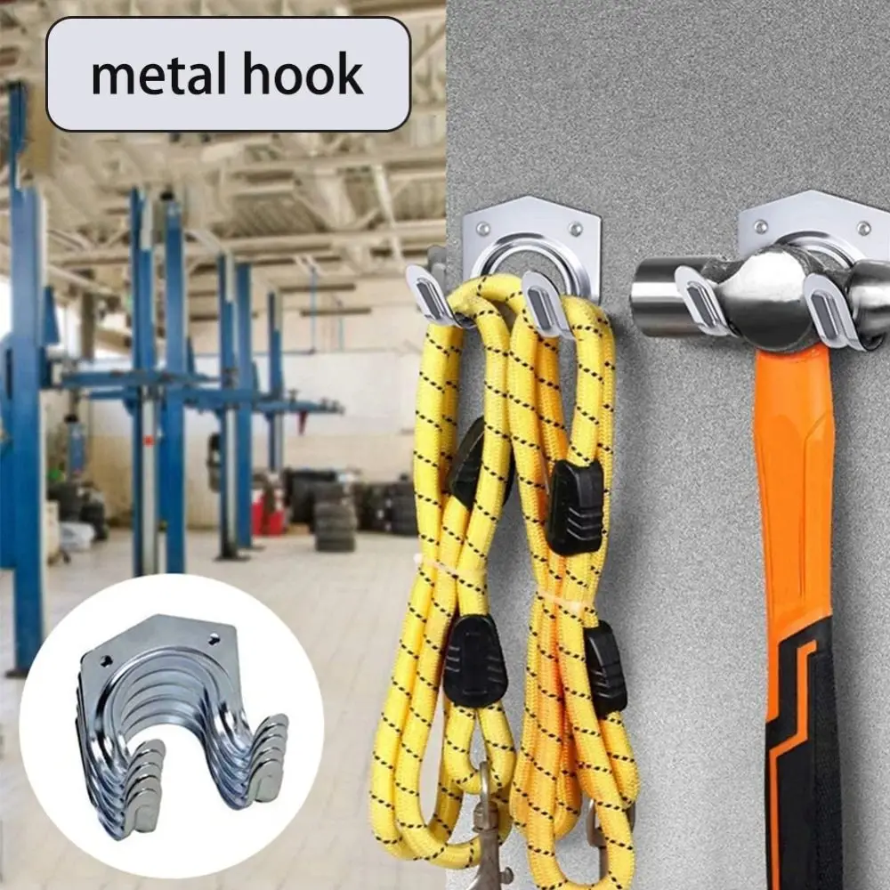 5/12pcs Useful Metal Garage Storage Hooks Organizer Rack Heavy Duty Shed Tool Tidy Hanger Hanging Bracket