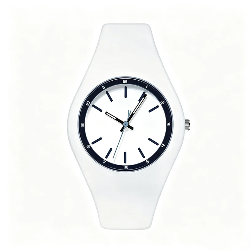 FIDI Mens Watch Japan Quartz Movement PC21 Copper 40.5mm Silicone Rubber Strap 30M Waterproof Lightweight Sport Wristwatch