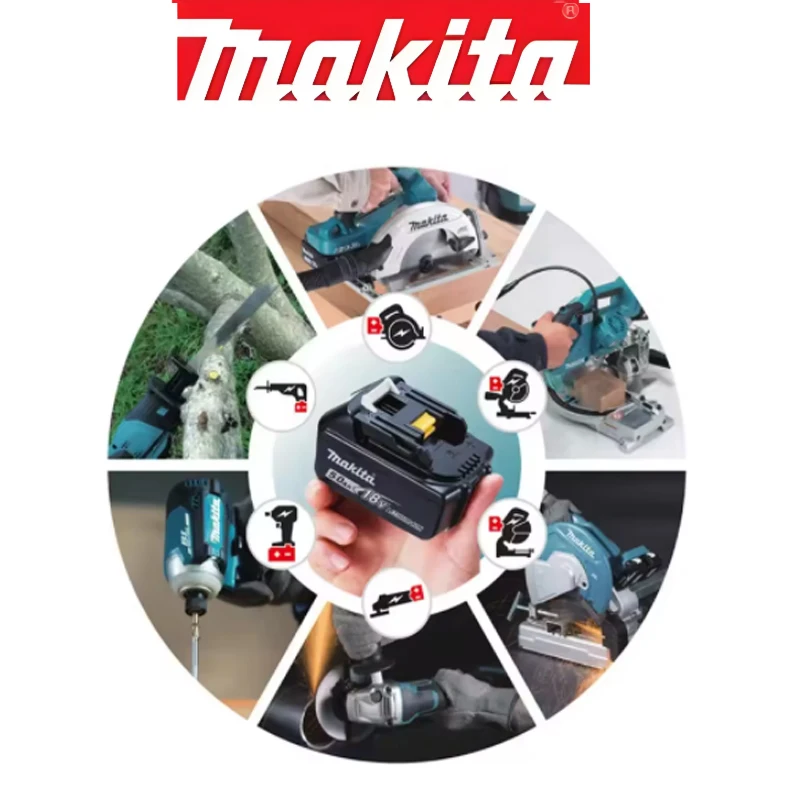 

Makita 18V 5.0/6.0/9.0Ah Rechargeable Lithium Battery with LED Indicator High Capacity for Makita Cordles Power Tool Battery