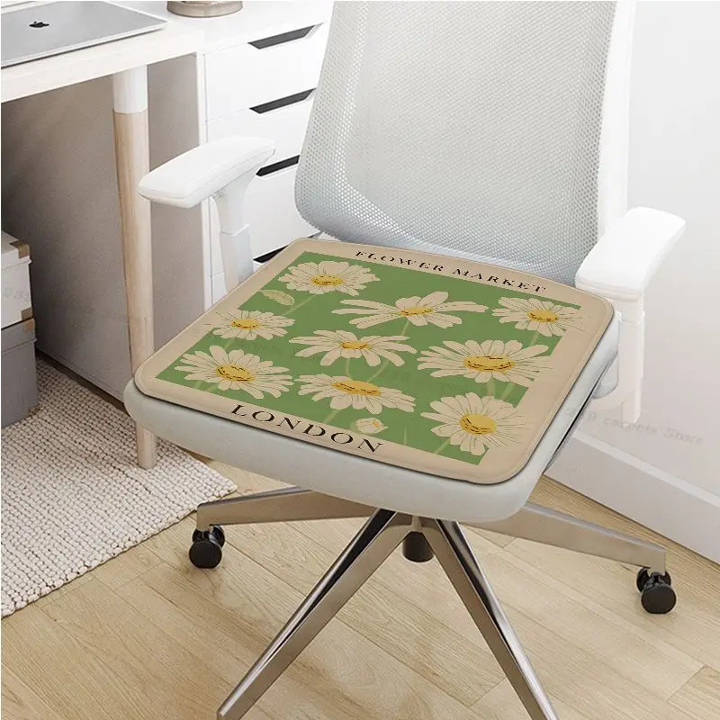 Flower Market Matisse Wall Art Tie Rope Chair Mat Soft Pad Seat Cushion For Dining Patio Home Office Indoor Outdoor Buttocks Pad