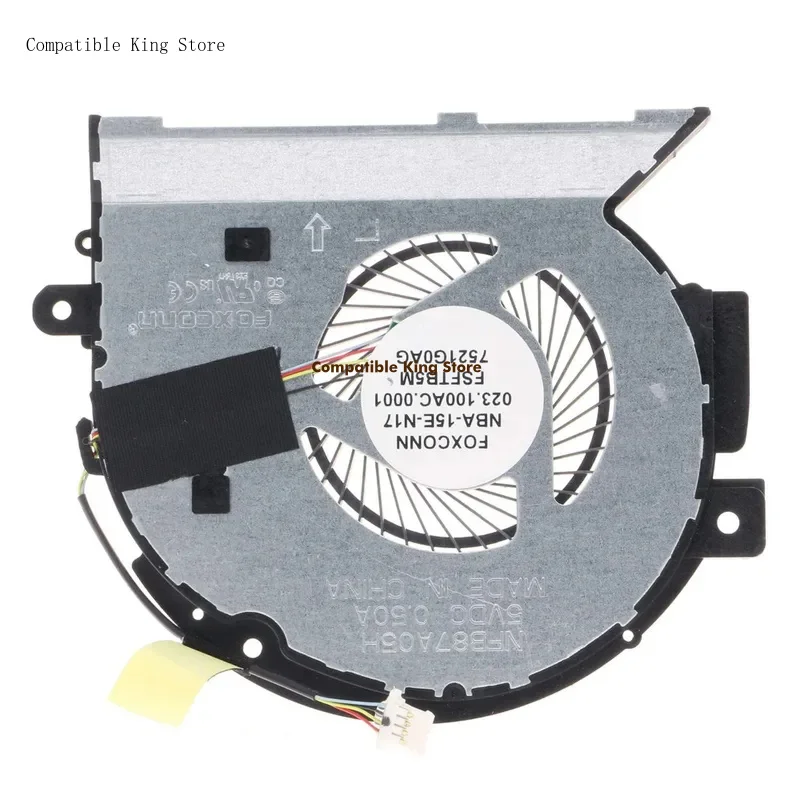 X CPU Cooling Fan for HP Envy X360 15-BP 15M-BP 15-BQ 15M-BQ 15-BP001TX 15-BP100TX 15M-BQ021DX 15-BQ104TX 924349-001, 924348-001