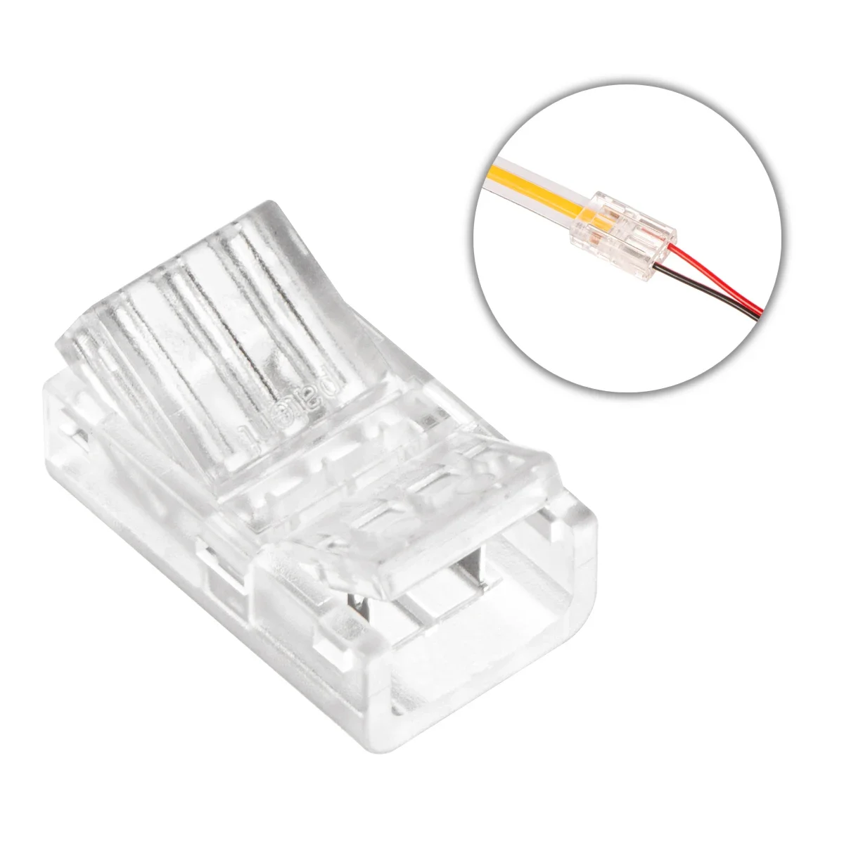 2pin COB LED Strip Connector L Shape LED Corner Connectors For SMD COB 5050 2835 Strip 8mm 10mm Tape Lights Light Fixed Clips