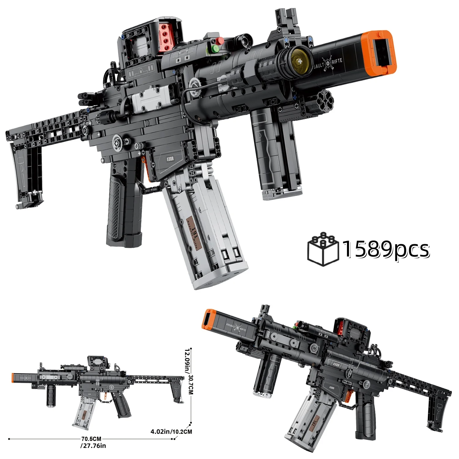 

2025 Technical MCX Assault Rifle Building Blocks Set Military Model Kit Army Weapons WW2 Special Forces DIY Gift For Kids Adult