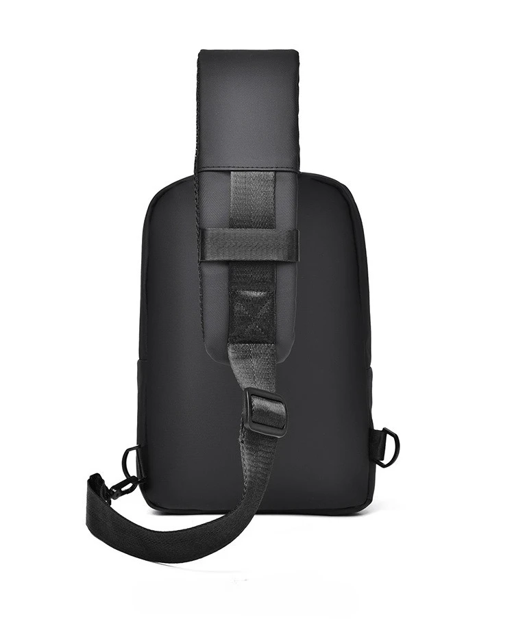 New Men's Chest Bag, Fashionable and Sporty Shoulder Bag, Large-capacity Portable Crossbody Bag, Casual Small Crossbody Bag
