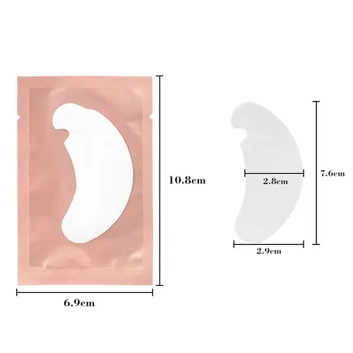 Imagen 2 del producto 100/500 pares de parches para pestañas, parches de Gel de hidrogel para ojos, venta al por mayor, extensión de pestañas postizas debajo de las almohadillas para los ojos, herramientas de maquillaje