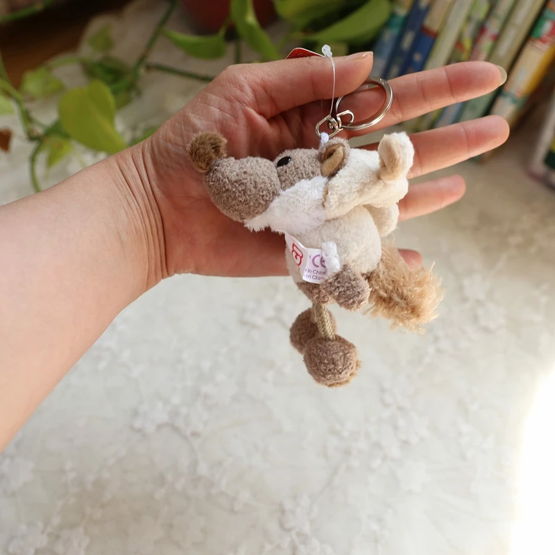 new popular Cute wolf sweater in sheep\'s clothing pendant fashione keychain creative soft plush doll birthday christmase gift