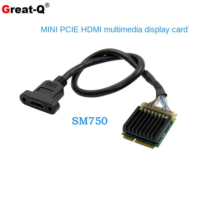 Mini PCIE Embedded Multimedia Mobile HDMI Industrial Graphics Card Independent Resolution/Refresh Rate SM750