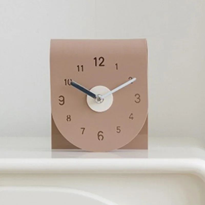 

Living room - Simple and elegant, with an artistic style. Desk with clock. Simple artistic desktop clock. Bedroom decoration - H