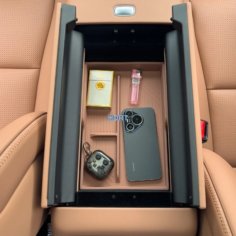 For Leapmotor D19 2026 + Car Styling Center Console Armrest Storage Box Container Tray Orgainzer Dust Proof Cover Accessories