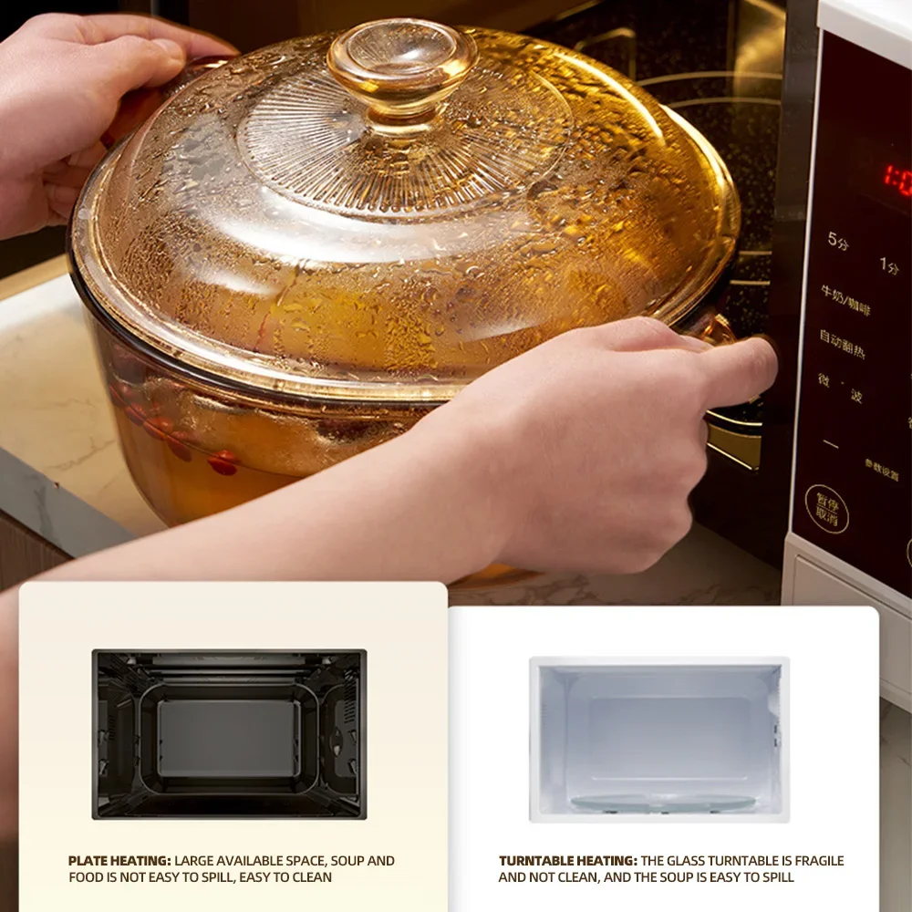 20L Micro -crystal Panel Microwave Oven，household Multi -function Fully Automatic Microwave Oven