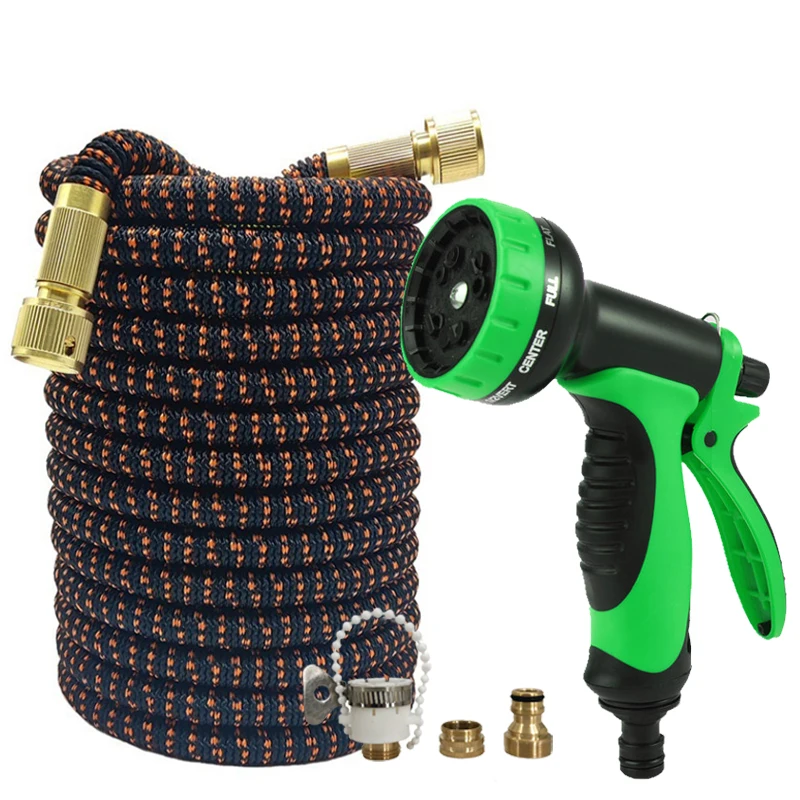 

Horticulture 3X Telescopic Irrigation Hose, High-Pressure 10 Function Car Wash Garden Water Pipe, Gardening Watering Tool