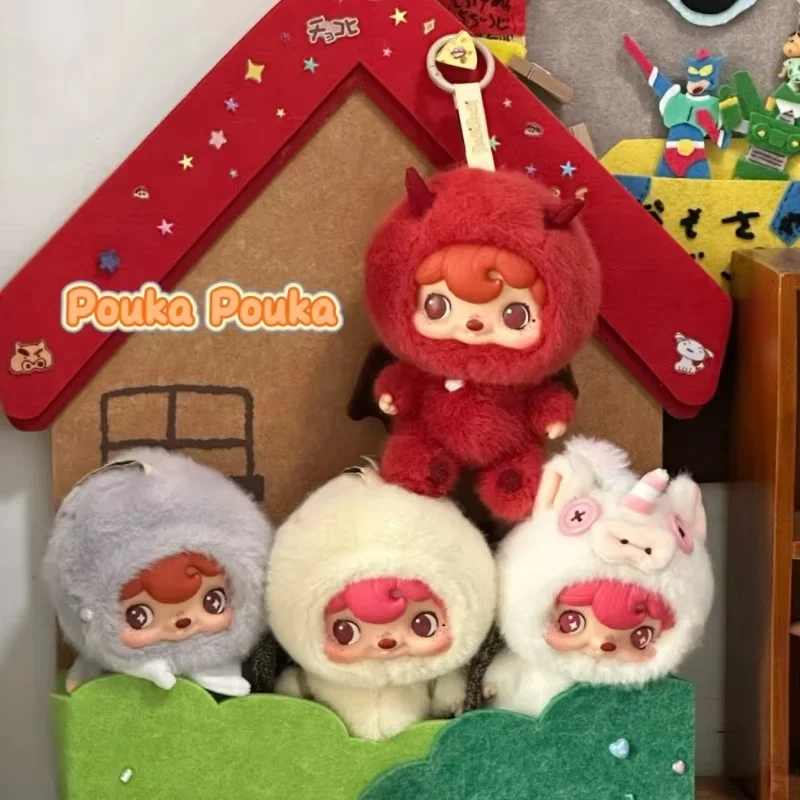 

Подлинная Pouka Pouka, настроение, пузыри, слепая коробка, милый сюрприз, коллекционные игрушки, украшение для рабочего стола, подвеска на рюкзак, модные рождественские подарки