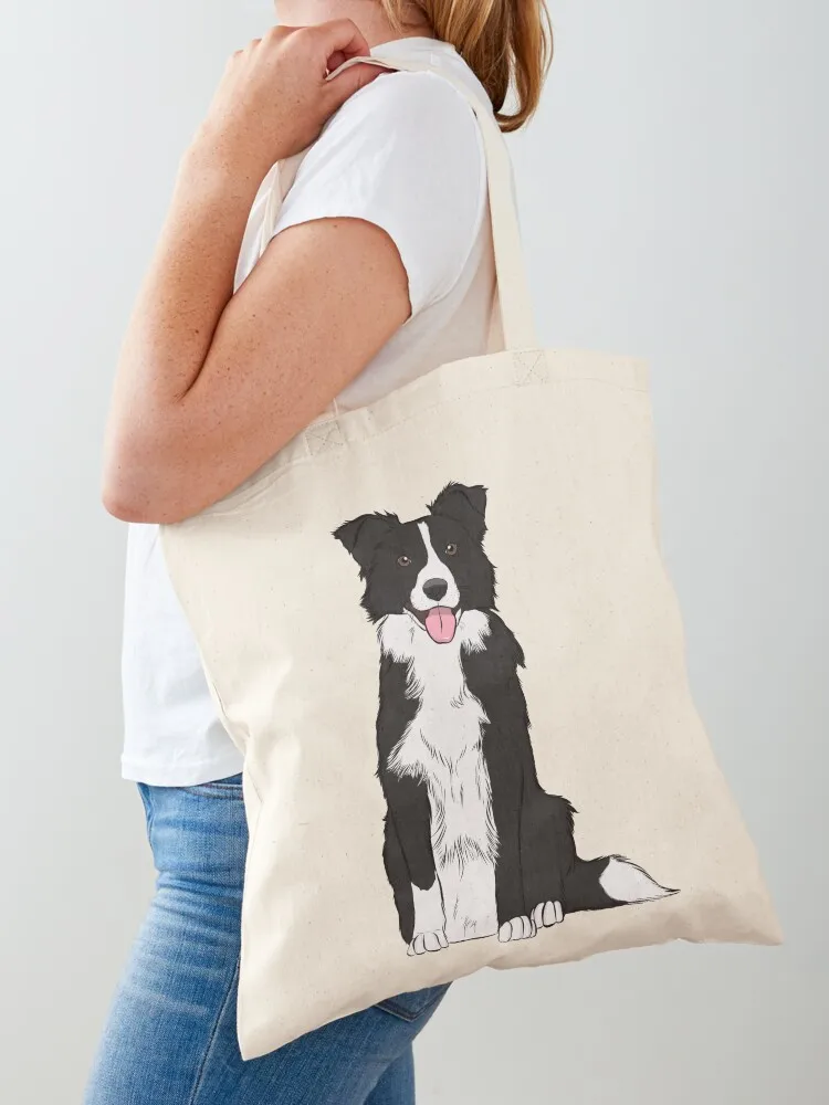 Border Collie Tote Bag female bag shopper bag women canvas