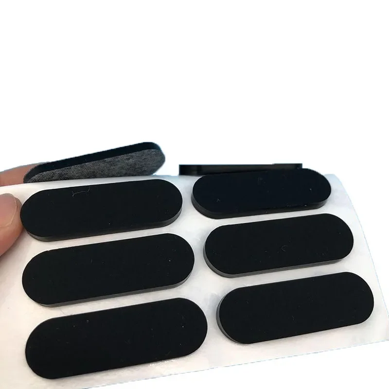 4Pcs Anti-slip Self Adhesive Silicone Rubber Oval Mat Computer keyboard buffer pad  Cabinet Equipment Feet Pad Floor Protectors