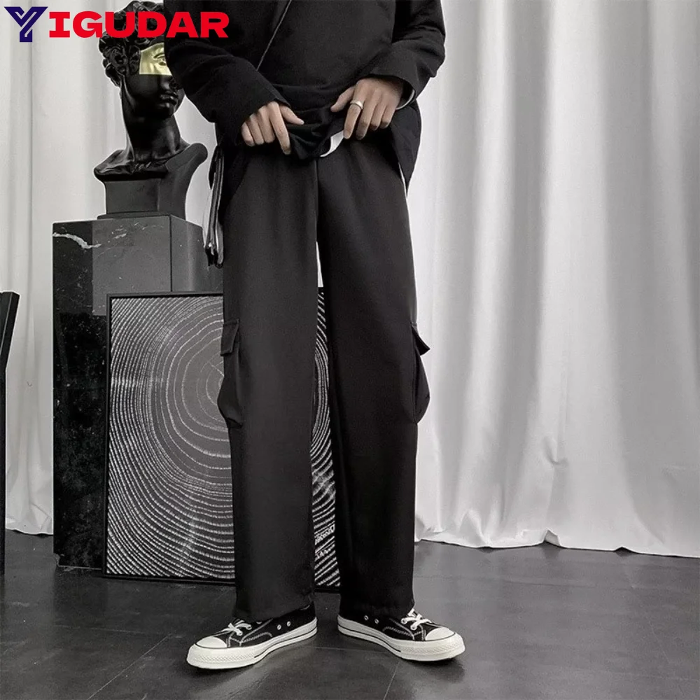 

New Straight Men Pants Fashion Korean Loose Casual Wide-leg Trousers Male Pants joggers pantalones hombre y2k men clothing