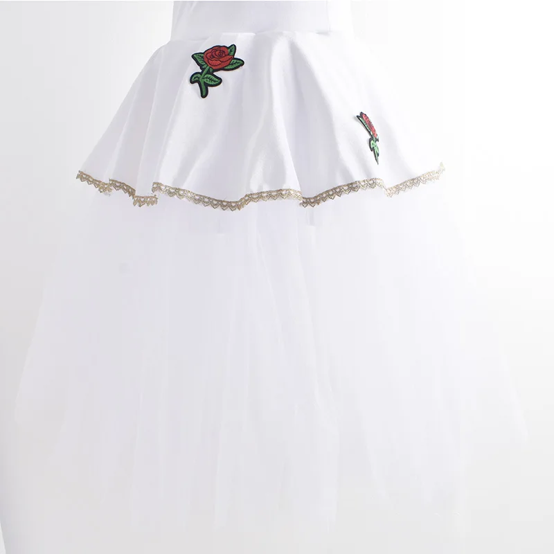 Novo profissional ballet tutu longo tule vestido meninas branco cisne ballet vestido desempenho dança bailarina traje crianças para meninas