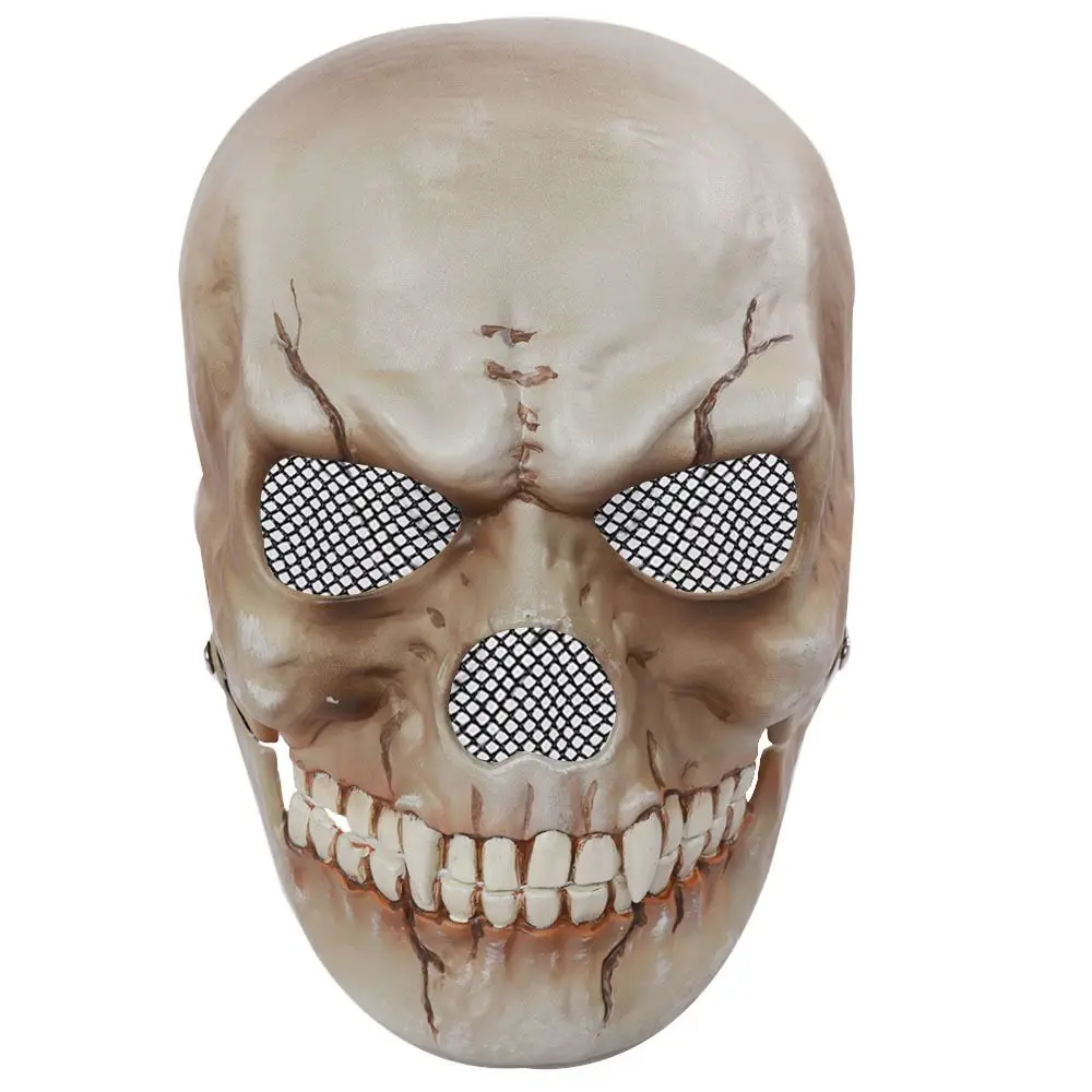 

Scary Blood Moving Jaw Movable Mouth Skeleton Haunted House Party Supplies Trick Toys Party Cosplay Props Halloween Skull Masks