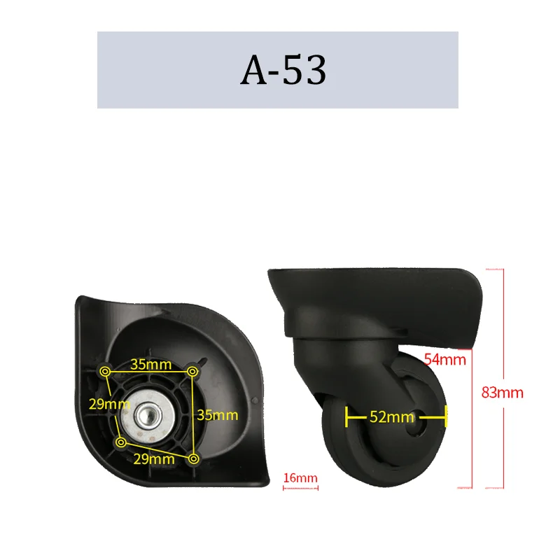 Suitable For Hongsheng A-53 Universal Wheel Trolley Case Wheel Replacement Luggage Pulley Sliding Casters Wear-resistant Repair