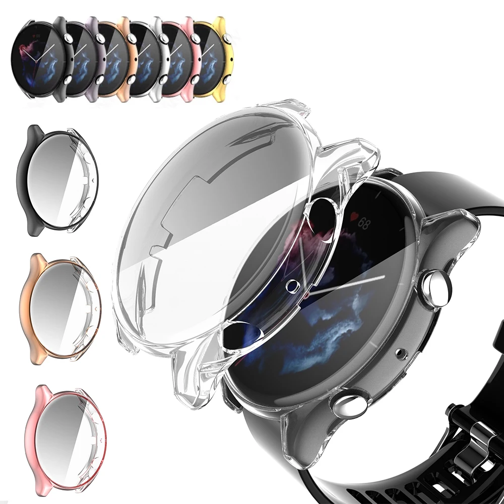 Full Screen Protector for Huami Amazfit GTR 3 GTR3 Pro Plating TPU Protective Case Shell Cover