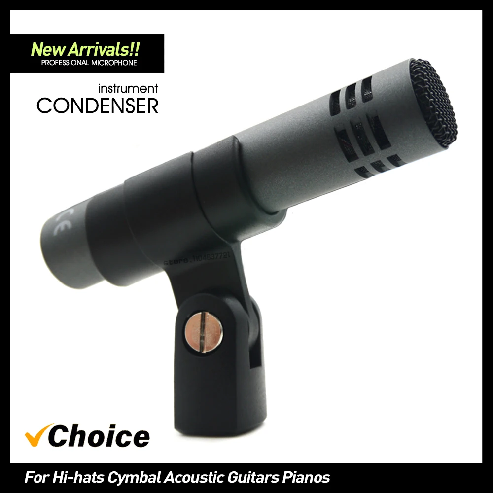 Metal E614 Small-Diaphragm Condenser Instrument Microphone For Recording Hi-Hats Cymbal Overheads Acoustic Guitars Pianos