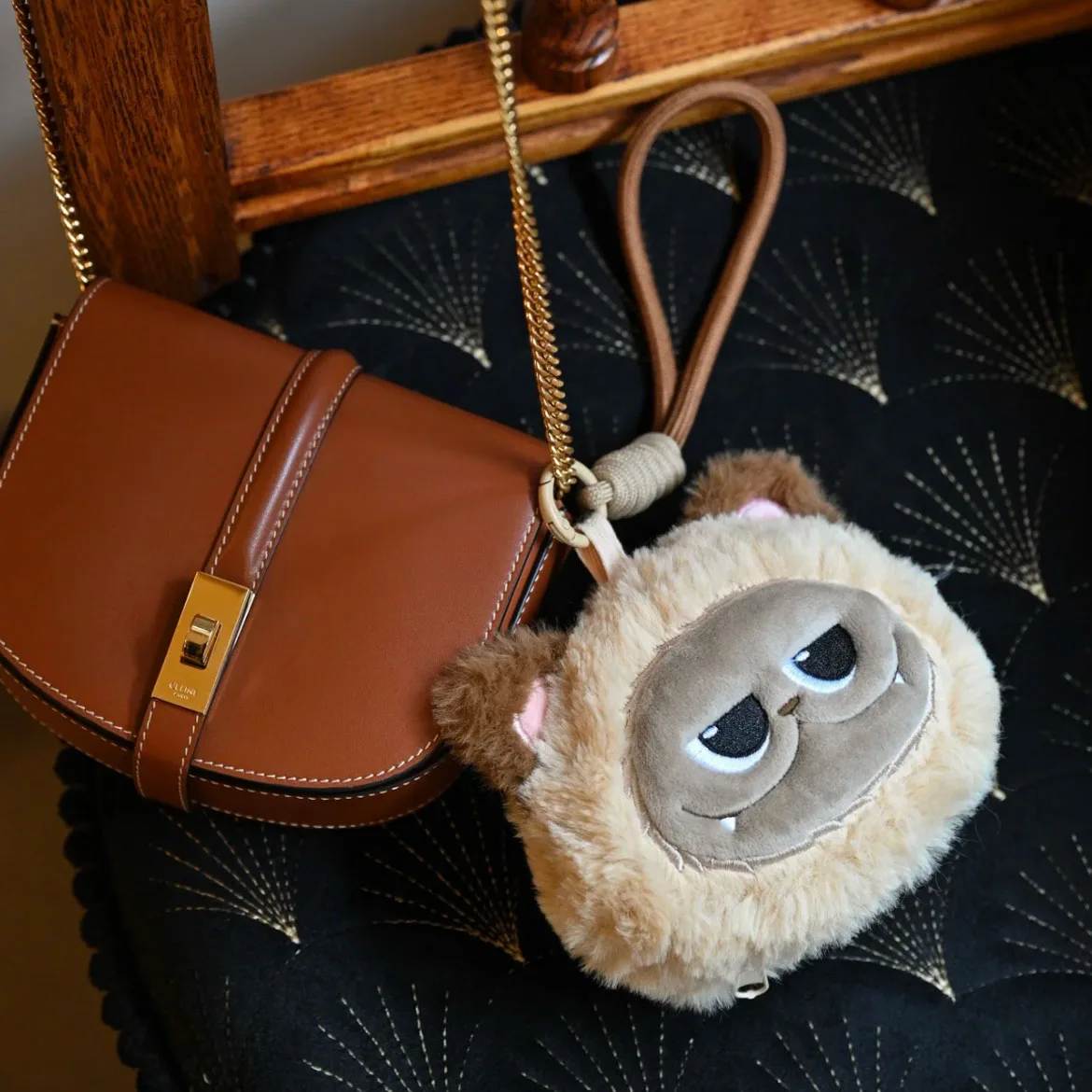 Portefeuille multifonction Funcinant Giggle Utopia, porte-monnaie en peluche Double face, jouet pendentif mignon