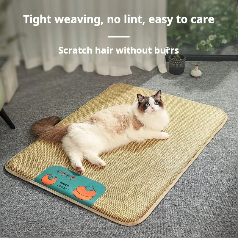 

Summer Rattan Cat Bed Comfortable Pet Ice Mat for Cats Small Dogs Cat Nest Mat Kitten Puppy Beds Cushion Pets Supplies