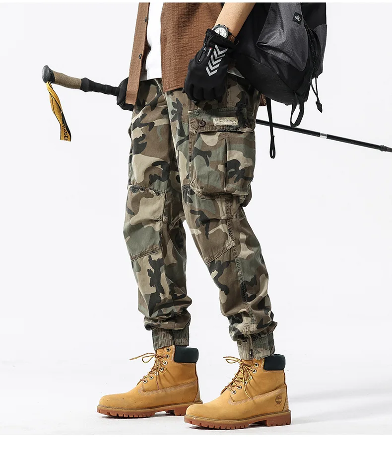 

Men's camouflage work pants Specialized work sport pants Spring-autumn casual outdoor jogging pants, fashionable and trendy