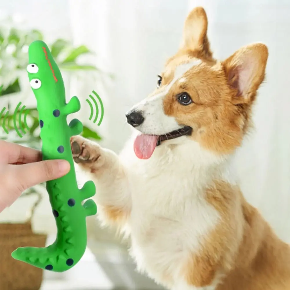 

Pet Supplies Cartoon Dog Latex Squeaky Toy Bite Resistant Lizard Shape Puppy Chew Toys Interactive Dog Molar Toy Relieve Boredom