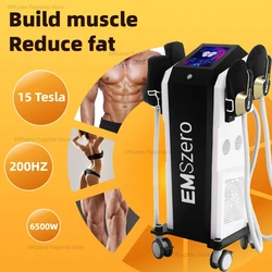 EMSzero RF EMS Corpo Dimagrante Macchina per scolpire Professionale EMS Body Sculpting Stimolazione muscolare Rimozione del grasso 4 RF Maniglia PRO