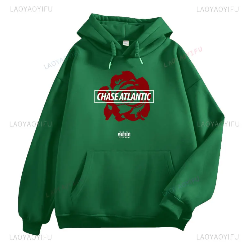 Sudadera con capucha con gráfico del Atlántico de Rose Chase para hombre y mujer, ropa de calle Vintage Harajuku, sudadera de manga larga a la moda, ropa informal divertida