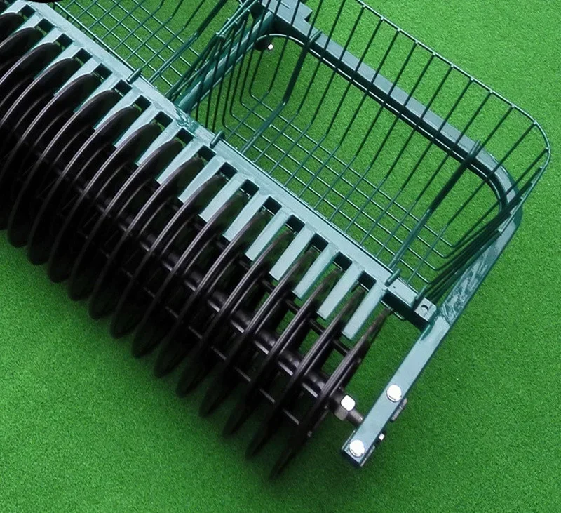 Ready to Ship Golf 1/2 Section Ball Picker Single Range Golf Ball Picker with Front Wheel Golf Driving Range Equipment