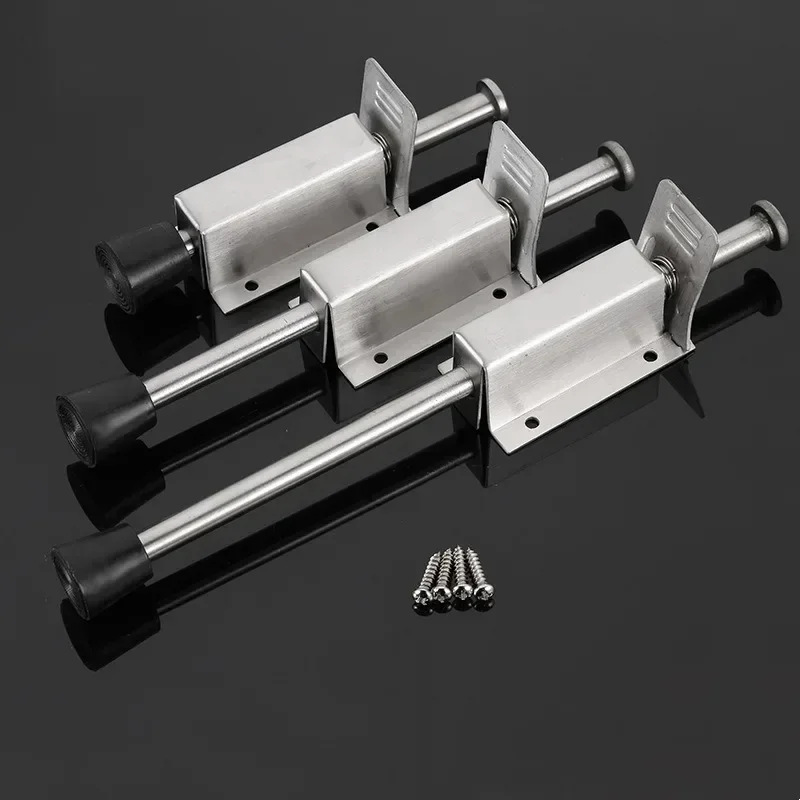 Gate Stay Fixed Door Holder Stainless Steel Door Foot Stopper Holder Floor Stop Buffer  Catch Latch Doorstop Furniture Hardware