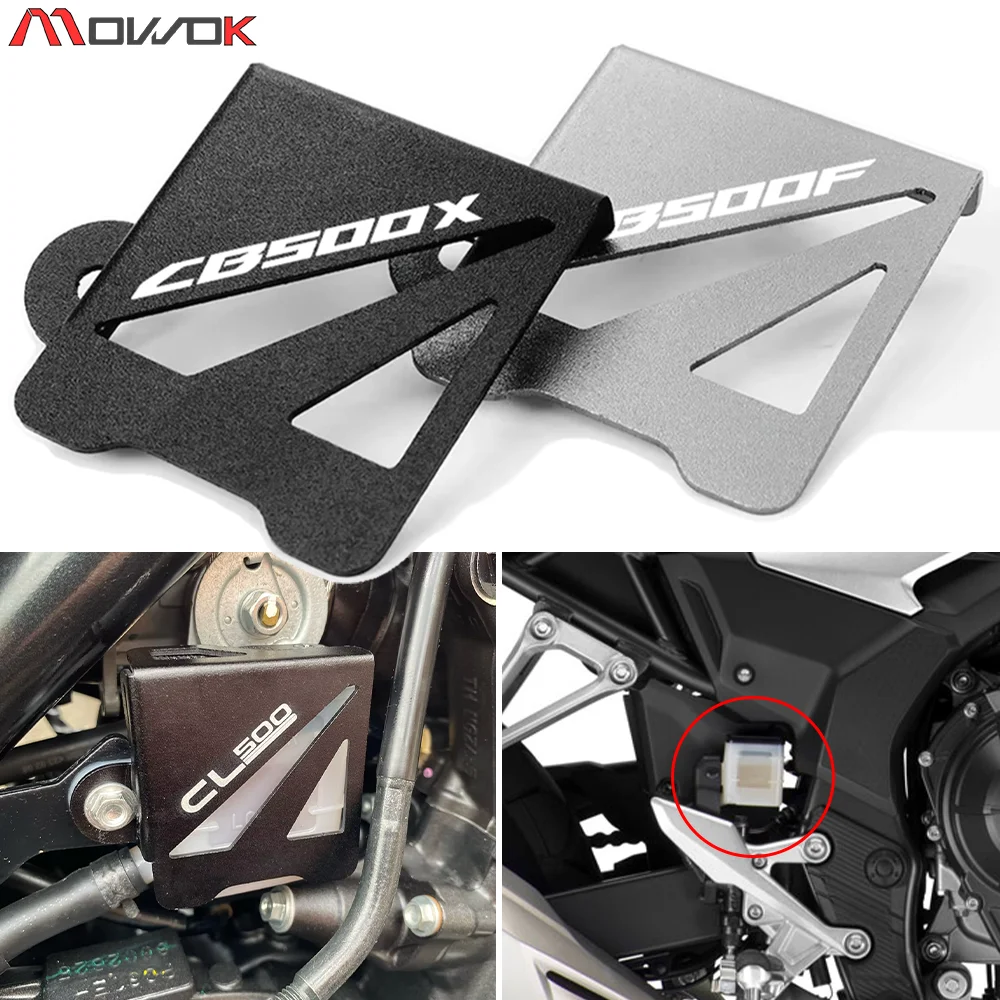 For Honda CB500X CB500F CB 500 X/F CL500 2022 2023 Motorcycle Accessories Rear Brake Fluid Reservoir Cover Cup Protection Guard