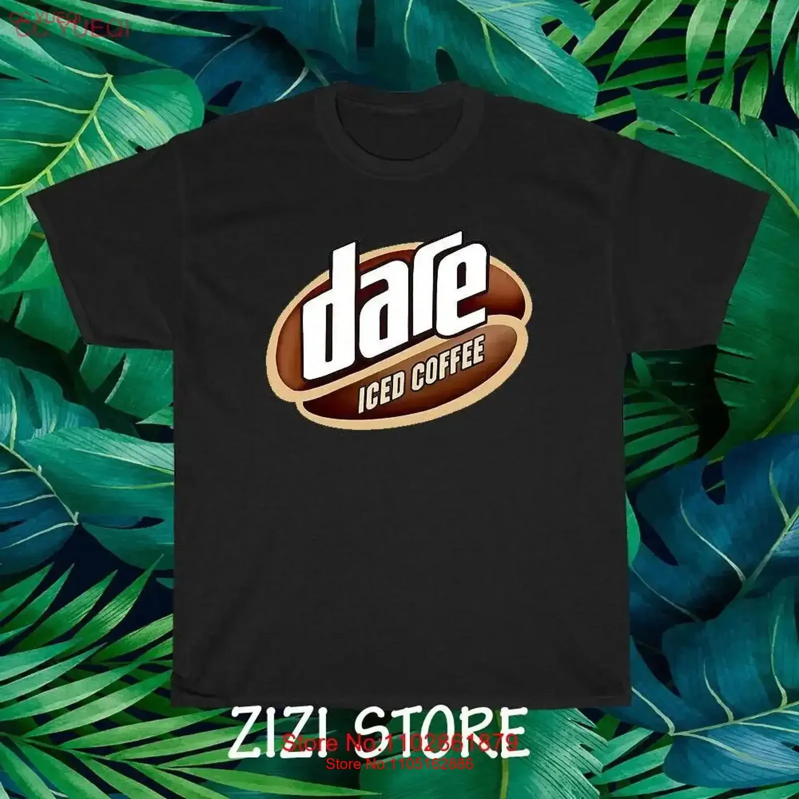 

Новая футболка с логотипом Dare Iced Coffee, забавная футболка размера от S до 5XL, винтажная стираная дизайнерская одежда, стильная эластичная мужская графика