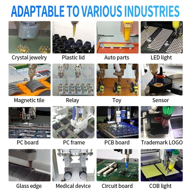 ZONESUN Automatic Glue Dispenser Programmable Route Grease Adhesive Paste Sealant Dispensing Machine ZS-GD