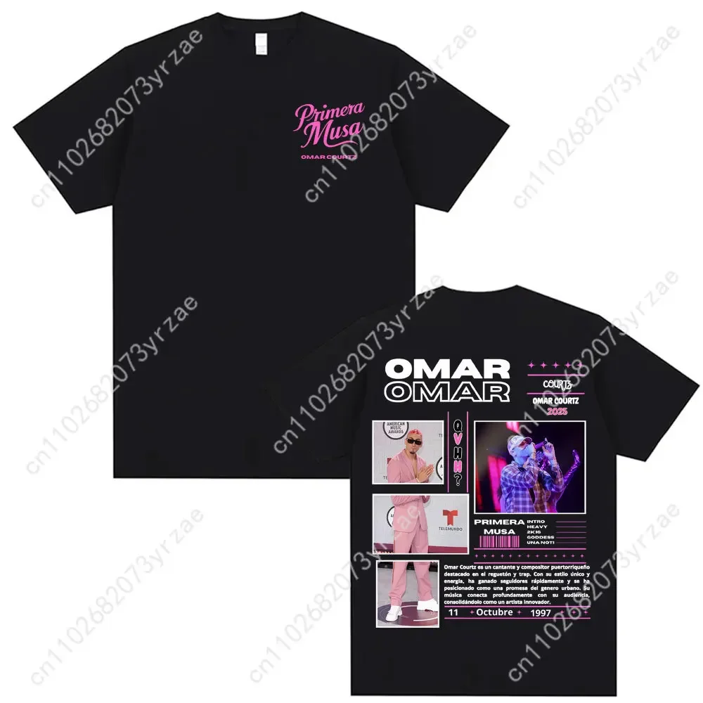 عمر كورتز بريميرا موسى 2025 ريترو التي شيرت رجل امرأة عالية الجودة القطن قصير الأكمام موضة تي شيرت لينة تنفس القمم
