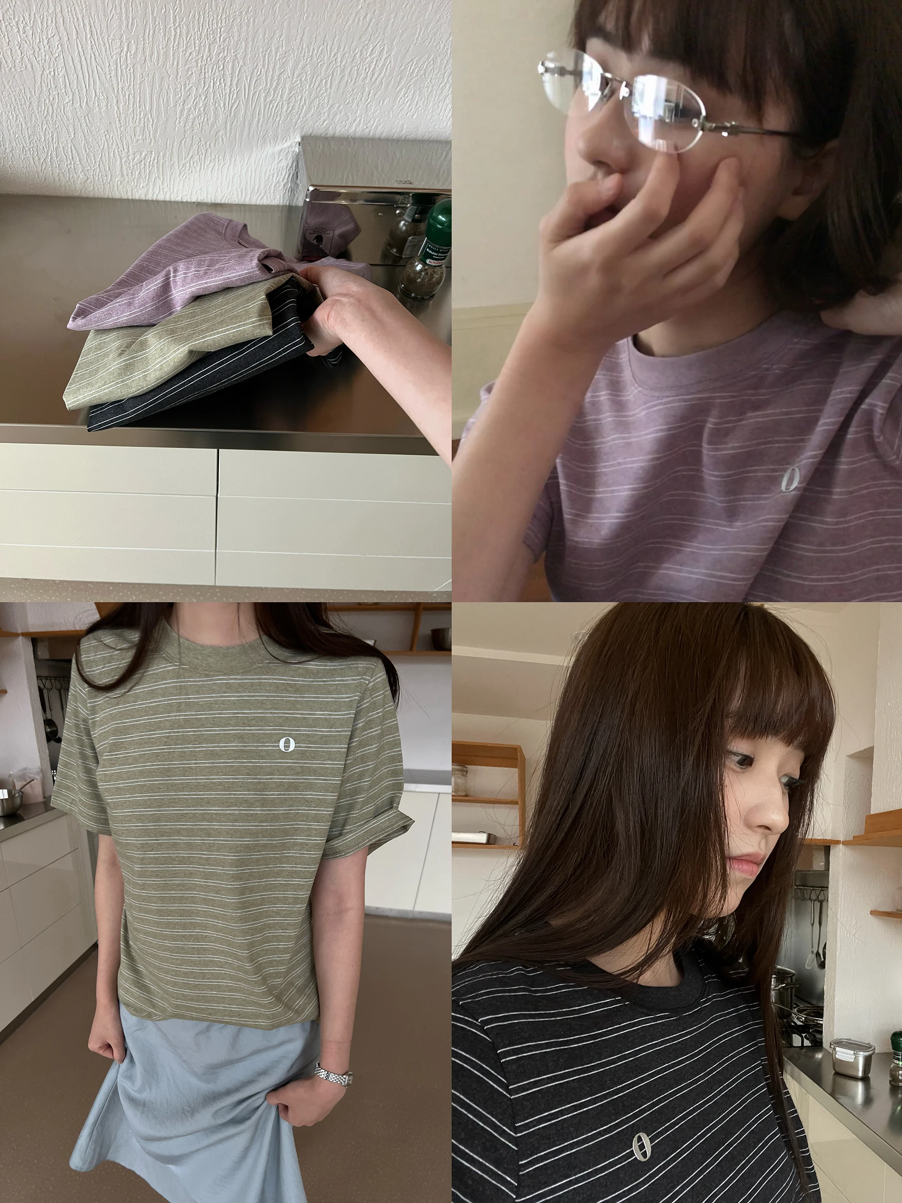 

Женская футболка POXFFEEO в полоску с коротким рукавом, весна 2026, новый дизайн, базовый слой, топ в винтажном стиле, 100% хлопок